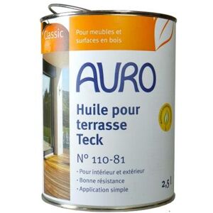 Auro - Huile pour Terrasse (Teck) 2,5l - N° 110-8 - Publicité