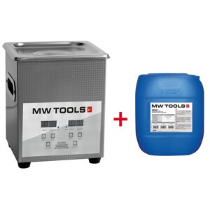 Mw Tools Pack nettoyeur à ultrasons 2L professionnel + 5L de nettoyant Ecoplus MW Tools