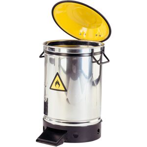 Axess Industries poubelle de securite anti-incendie inox   volume 20 l