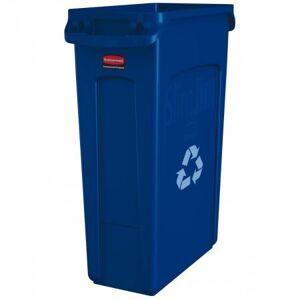 Axess Industries poubelle de tri avec vidage simplifie   volume 87 l   coloris bleu
