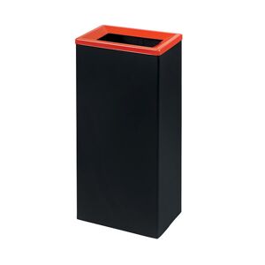 Axess Industries poubelle de tri selectif en acier   coloris rouge