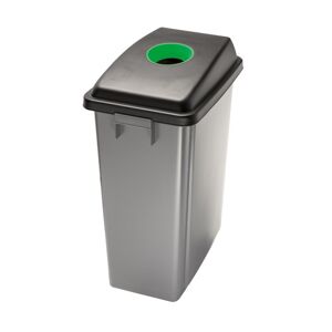 Axess Industries poubelle de tri sélectif en plastique   modèle cercle vert