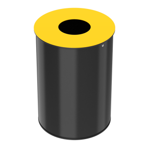 Axess Industries poubelle de tri sélectif petit volume   volume 30 l   coloris jaune