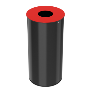 Axess Industries poubelle de tri sélectif petit volume   volume 50 l   coloris rouge