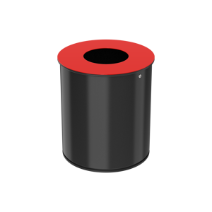 Axess Industries poubelle de tri sélectif petit volume   volume 15 l   coloris rouge