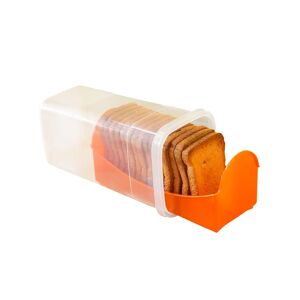 Blancheporte Boîte à biscottes - BlancheportePréservez le craquant de vos biscottes grâce à cette boîte ! Pratique, elle conserve vos biscottes tout en les gardant parfaitement accessibles grâce à sa partie coulissante.UnitéOrange