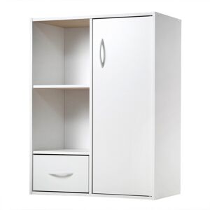 Meuble de rangement ORIGAME - etagere, tiroir et placard - BlancheportePourquoi choisir entre un meuble de rangement fonctionnel ou un joli meuble qui habillera votre interieur ? Voici une etagere doublee d?un placard, aussi esthetique que pratique, a cho