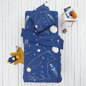 Colombine des petits Linge de lit enfant imprimé Voie lactée - coton - Taie D'oreiller Forme Sac : 63x63cm - Bleu - Colombine Des PetitsDécollage imminent vers le pays des rêves ! Avec sa voie lactée et sa constellation pleine de douceur, votre enfant s'e