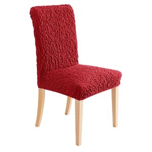 Blancheporte Housse chaise unie gaufrée bi-extensible - Blancheporte Rouge Housse de chaise