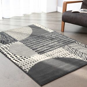 Tapis decoratif motif geometrique - BlancheporteEsprit graphique pour un tapis qui trouvera sa place dans la maison... Du salon a la chambre, en passant par la salle a manger, toutes les pieces lui conviennent pour creer une atmosphere moderne et conforta