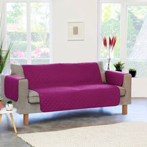 Blancheporte Protège-salon antiglisse microfibre matelassé - Blancheporte Violet Lot de 2 accoudoirs : 70x55cm