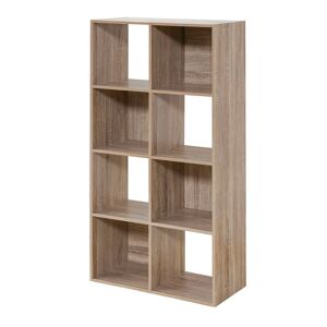 Meuble de rangement ORIGAME - 8 cases - BlancheporteUn meuble bibliotheÌque treÌs moderne avec un jeu de cases avec et sans fond qui vient moduler la structure et un coloris bois de cheÌne aÌ la fois moderne et chaleureux. Ses dimensions compactes na