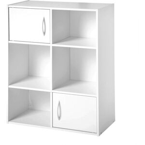 Blancheporte Meuble de rangement ORIGAME - 6 cases, 2 portes - BlancheporteUn meuble de rangement au style moderne et au design épuré qui s’intègre parfaitement à tous les styles et donne une note contemporaine, très actuelle à votre déco. Installez 