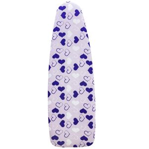 Blancheporte Housse repassage bi-extensible thème coeurs - Blancheporte Violet Unité