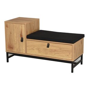 Blancheporte Banc de rangement STOCKIES - BlancheporteUn look industriel affirmé et un côté pratique indéniable, ce meuble d’entrée donne le ton d’une déco chaleureuse et authentique. Pour se déchausser confortablement en rentrant chez soi et y ranger ses