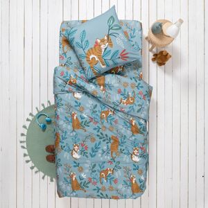 Linge de lit enfant imprime Chataigne - coton - Drap-housse 1 Personneonne : 90x190cm - Bleu - Colombine Des PetitsVotre enfant ne pourra resister a l?envie de se blottir entre chatons et chataignes dans ce linge de lit qui allie mignonnerie et douceur. C