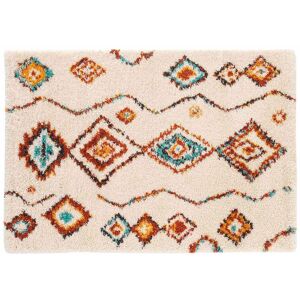 Tapis rectangulaire berbere colore - BlancheporteMotifs geometriques d'inspiration traditionnelle, teintes chaleureuses, toucher veloute, format genereux et entretien facile... Place au depaysement et a la douceur de vivre avec ce superbe tapis qui fera l