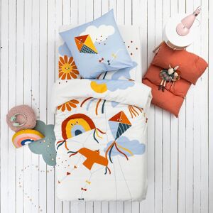 Linge de lit enfant Cerf volant imprime, coton - Taie D