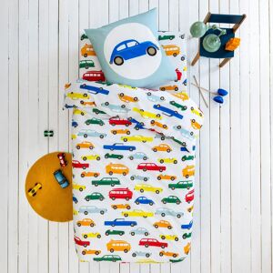 Linge de lit enfant Vroum coton - Imprime voitures - Taie D