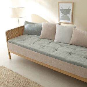 Long coussin de canape chenille - BlancheporteNouvelle idee deco pour proteger un canape 3 places, l'habiller et le rendre plus chic et plus moelleux. Simplement pose sur l'assise de votre canape, ce long coussin en fil chenille signe Colombine® apporte u