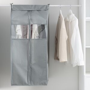 Large housse multi-vetements - BlancheporteCette large housse pour vetements en toile intissee ventilee est ideale pour stocker plusieurs vetements hors saison, manteaux, costumes... tout en les laissant sur cintre dans l'armoire, la penderie...UniteGris