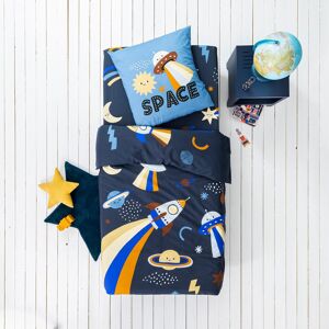 Linge de lit enfant Galaxy imprimé chat 1 personne - coton - Housse De Couette 1 Personneonne : 140x200cm - Bleu - Colombine Des PetitsVers l'infini et au delà... Nos minis astronautes s'envoleront direction les étoiles avec ce linge de lit Galaxy de Colo - Publicité