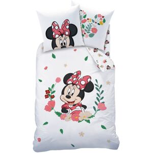 Parure de lit Minnie Mouse® - coton - Parure Housse De Couette + Taie 1 Personne : 140x200cm + 1 Taie - Blanc - MinnieCette parure Minnie Mouse® est le cadeau parfait pour vos bouts de chou ! Dotée de ses notes fleuries et colorées, elle est un ajout amus - Publicité