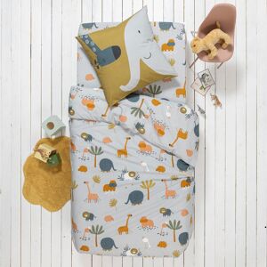 Colombine des petits Linge de lit enfant imprimé Zoo - coton - Taie D'oreiller Forme Sac : 63x63cm - Gris - Colombine Des PetitsChaque nuit se transforme en une nouvelle aventure pour vos petits bouts avec ce superbe linge de lit signé Colombine des Petit