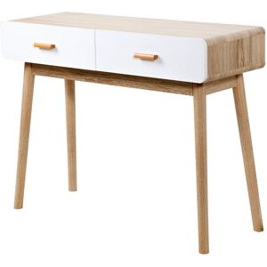 Blancheporte Console YOLTY - 2 tiroirs - BlancheporteVoici une console discrète et très élégante qui apportera la fraîcheur du style scandinave chez vous ! Montées sur 4 pieds obliques élancés, cette console aux bords doucement arrondis dispose de