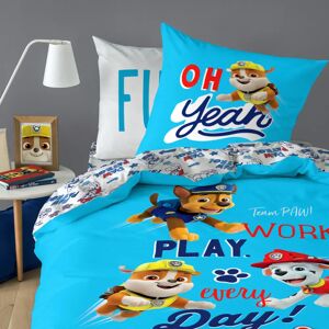 Parure de lit enfant Pat Patrouille® 1 personne - coton - Drap-housse 1 Personneonne : 90x190cm - Bleu - PatpatrouilleDestination la grande vallee pour des reves plein d'aventures avec les heros de la Pat Patrouille® ! En coton tout doux, cette parure off