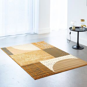 Tapis decoratif motif geometrique - BlancheporteEsprit graphique pour un tapis qui trouvera sa place dans la maison... Du salon a la chambre, en passant par la salle a manger, toutes les pieces lui conviennent pour creer une atmosphere moderne et conforta