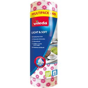 VILEDA Light&amp;Soft Chiffon universel en rouleaux Multipack x40