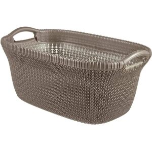 Curver KNIT 40L Panier a linge 60 x 27 x 39 cm, marron 03677-X59