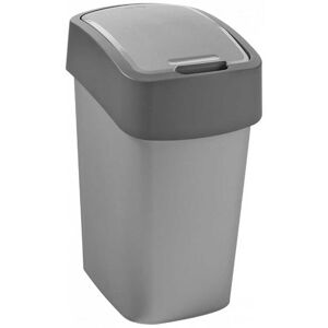 Curver FLIP BIN 25L Poubelle 47 x 26 x 34 cm, argenté/gris 02171-686