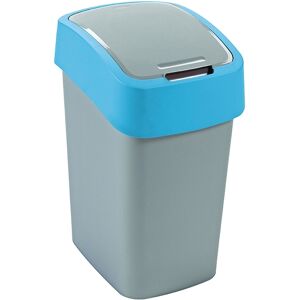 Curver FLIP BIN 25L Poubelle 47 x 26 x 34 cm argenté/bleu 02171-734