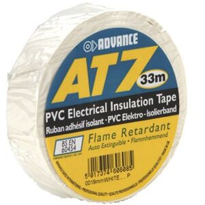 Advance Tapes 5808 W - Adhésif isolant PVC blanc 19 mm x 33m - Rubans adhésifs et plus encore