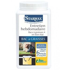 Entretien hebdomadaire bacs a graisses Starwax