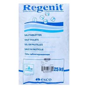 Premium Les pastilles de sel regenerant Regenit, sac de 25 kg pour les systemes d'adoucissement de l'eau