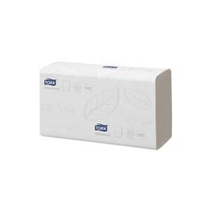 Essuie mains Tork Xpress pliage en Z - 21,3 x 23,4 cm - colis de 20 paquets de 190 feuilles  - pour TORK H2 - Publicité