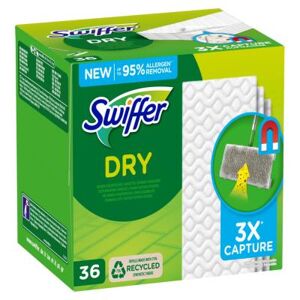 Lingettes sèches sols Swiffer - pour balai Sweeper - boîte de 36 - Publicité