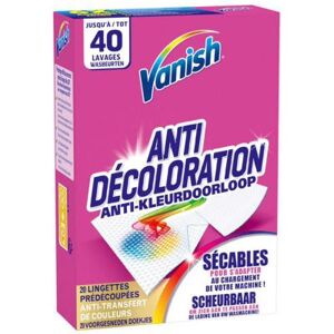 Lingettes anti décoloration Vanish  - boîte de 20