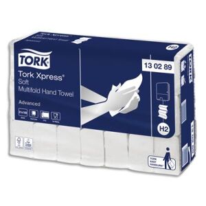 Essuie-mains Tork Xpress doux - pliage en Z - 130289 - qualité Advanced- 21 paquets de 180 feuilles - pour TORK H2 - Publicité