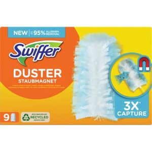 Boîte de 9 Lingettes attrape-poussière pour plumeau Swiffer - Publicité