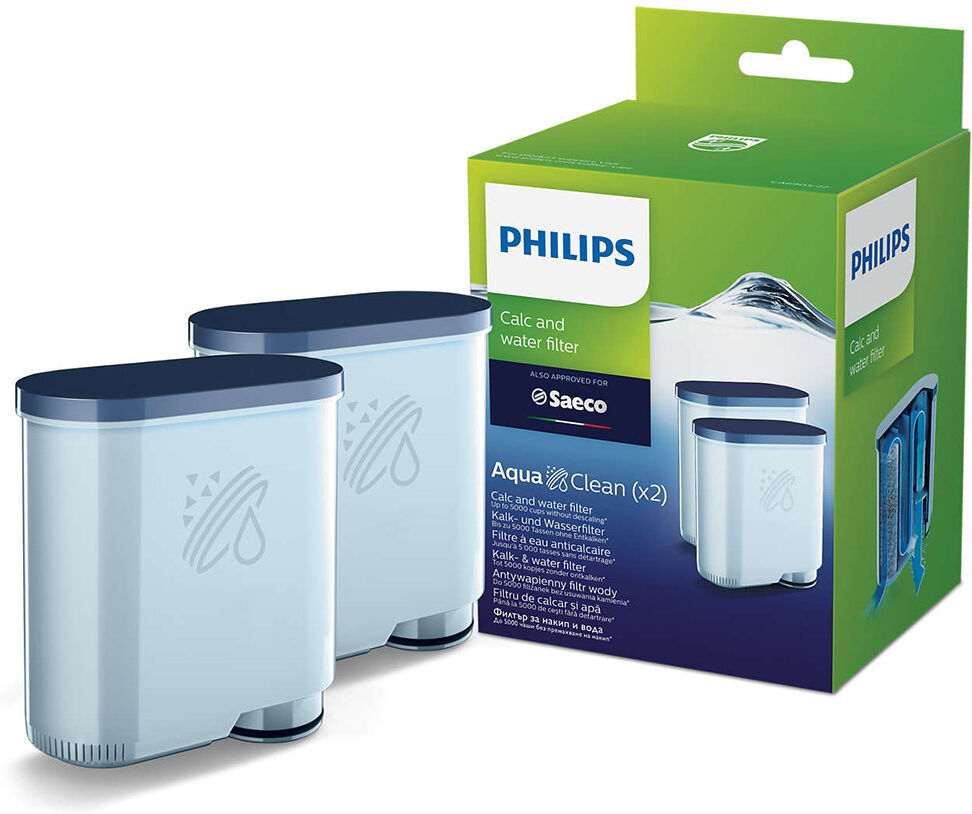 Philips Saeco Aqua Clean CA6903/22 - 2 filtres pour machine espresso