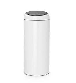 BRABANTIA Poubelle Touch Touch Bin New, 30L - White