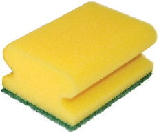 Hygoclean Eponge de nettoyage CLASSIC, 95 x 70 mm, jaune - Lot de 50