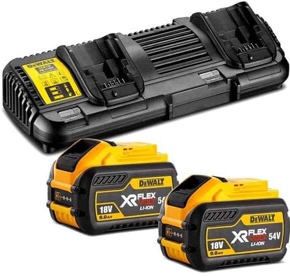 DEWALT Pack 2 batteries XR FLEXVOLT 54V 3Ah + DCB132 - DCB132X2