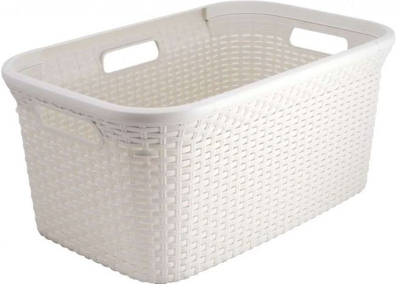 Curver STYLE 45L Panier a linge 59,2 x 38 x 27 cm, creme 00708-885