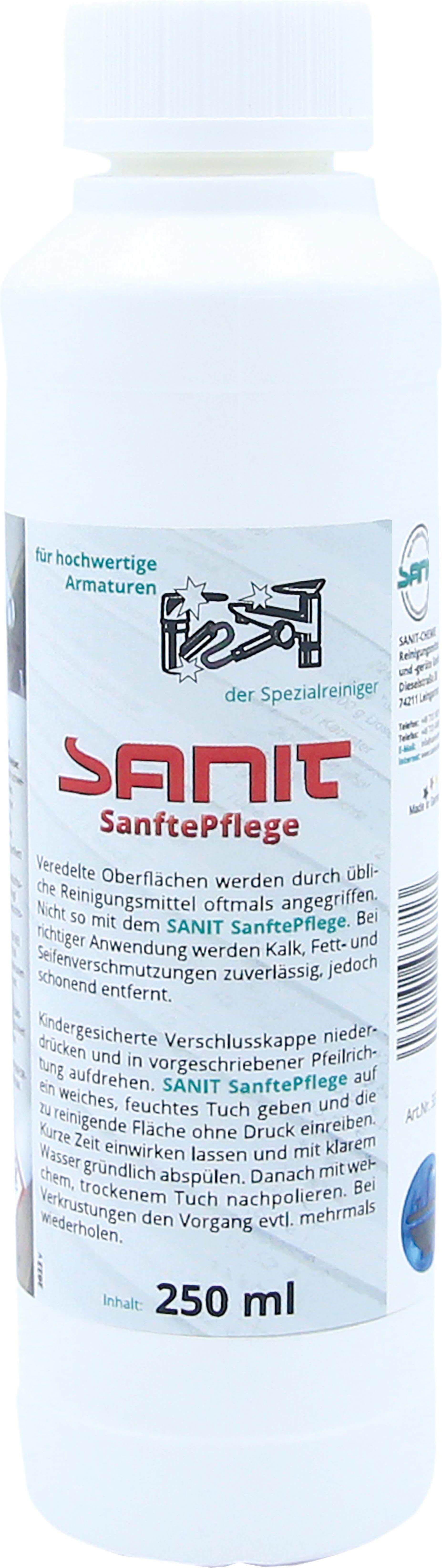 Sanit soft care 3371 nettoyant spécial pour robinetterie de haute qualité, flacon de 250 ml