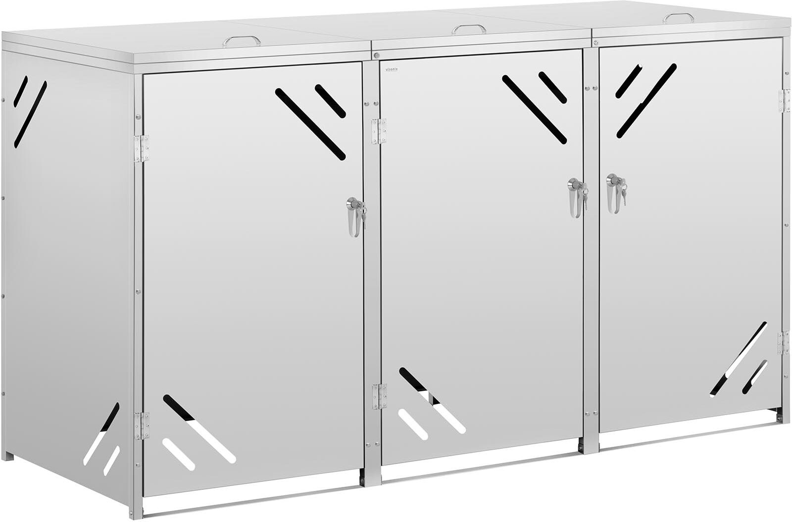 ulsonix Bin Storage Box - 3 x 240 L - diagonal air slots